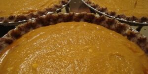 Almond Crusted Pumpkin Pie