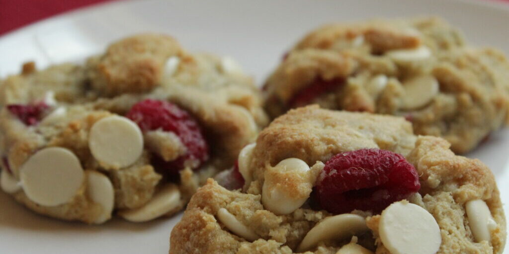 Raspberry White Chocolate Chip Scones