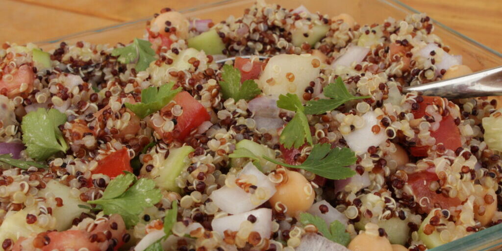 Tomato Cucumber Quinoa Salad