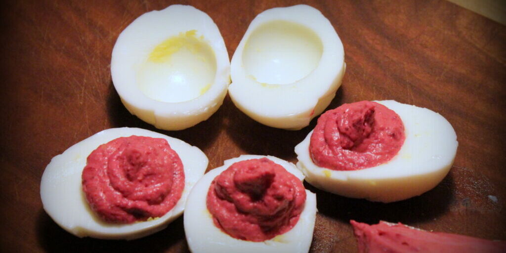 Purple Deviled Eggs